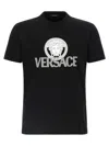 Versace Man T-shirt Black Size L Cotton In Black