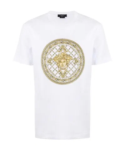 Versace Medusa-print T-shirt In White
