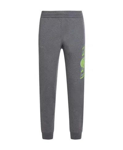 Versace Medusa-print Tapered Sweatpants In Gray