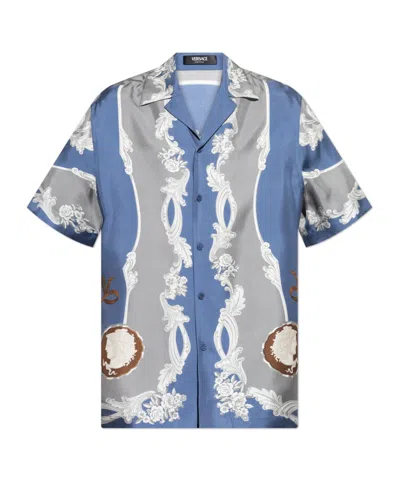 VERSACE VERSACE MEDUSA-PRINTED SHORT-SLEEVED SHIRT