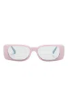 Versace Medusa Rectangle-frame Sunglasses In Blue