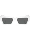 Versace Eckige Sonnenbrille In White