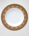 Versace Medusa Red Rim Soup Bowl In Red