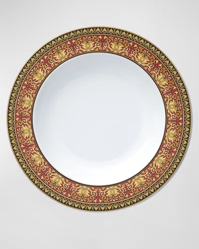 Versace Medusa Red Rim Soup Bowl