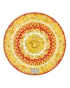 Versace Medusa Rhapsody Blue Service Plate In Red