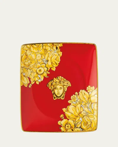 Versace Medusa Rhapsody Canape Dish In Yellow