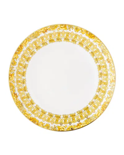 Versace Medusa Rhapsody Porcelain Dinner Plate (28cm) In Gold,white