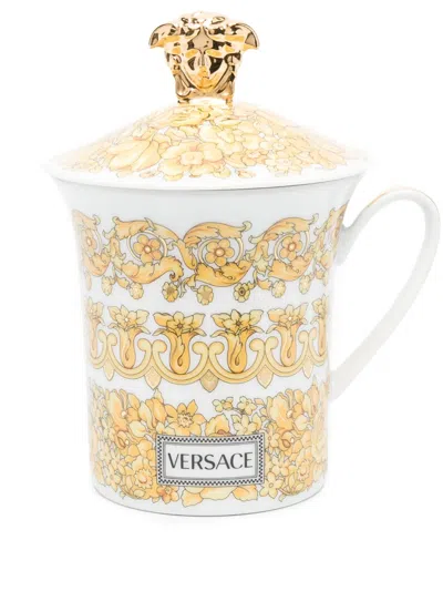 Versace Medusa Rhapsody Porcelain Mug In White