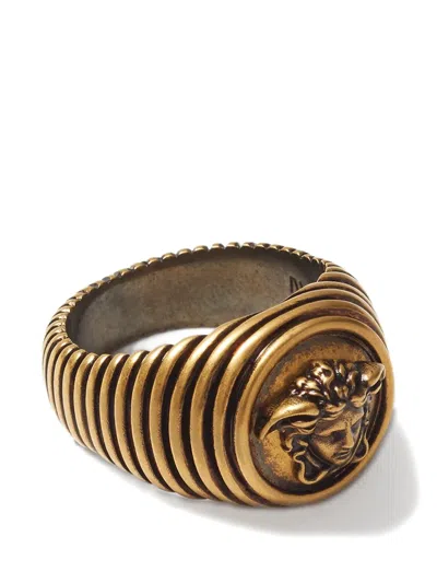 Versace Medusa Ring In Gold