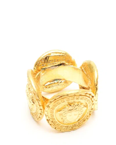 Versace Medusa Ring In Gold