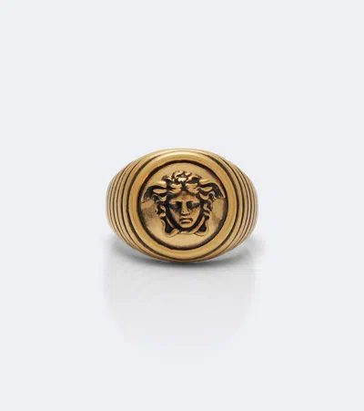 Versace Medusa Ring In Gold