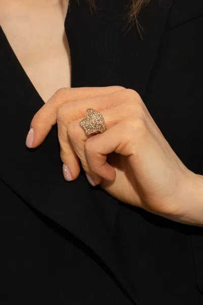 Versace Medusa Ring In Gold