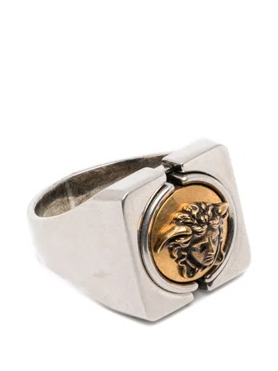 Versace 'medusa' Ring In Green