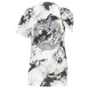 Versace Medusa Ring Marble Tie Dye T-shirt In White