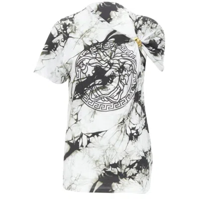 VERSACE MEDUSA RING MARBLE TIE DYE T-SHIRT