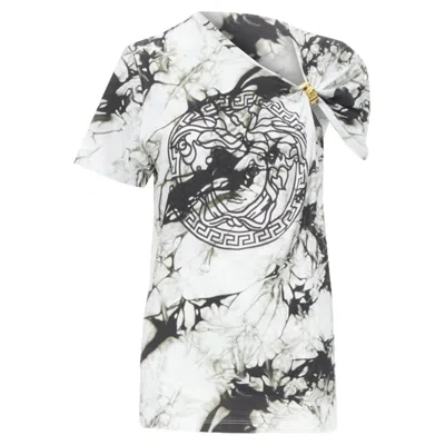 Versace Woman T-shirt White Size 6 Cotton