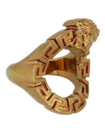 Versace Medusa Ring Woman Ring Gold Size 13 Metal