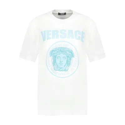 Versace Medusa Rock T Shirt - Cotton - White