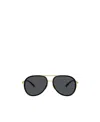 Versace Medusa Roller Pilot-frame Sunglasses In Black