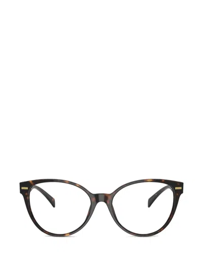 Versace Medusa Round-frame Glasses In Brown