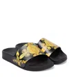 Versace Medusa Rubber Slides In Black