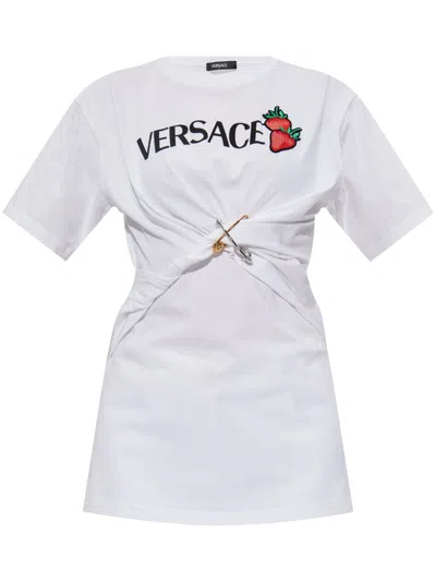 VERSACE MEDUSA SAFETY PIN T-SHIRT