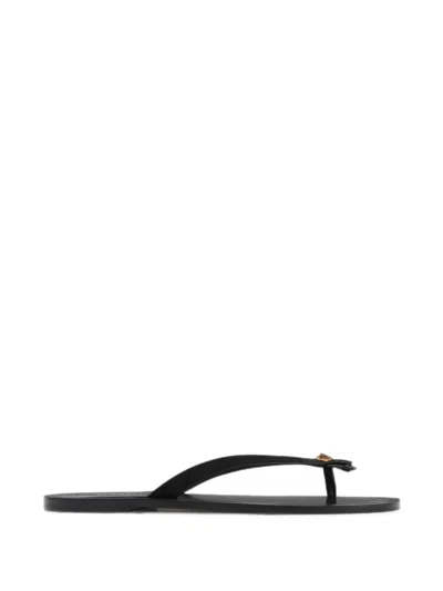 Versace Medusa Sandals In Black