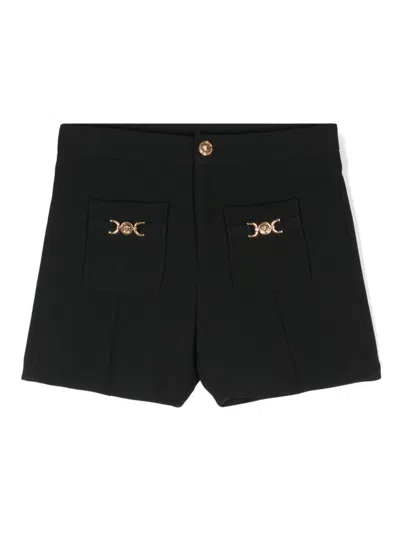Versace Kids' Medusa Shorts In Black