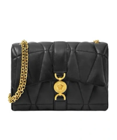 Versace Medusa Shoulder Bag In Black