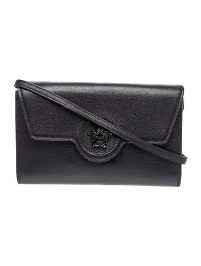 Pre-owned Versace Medusa Shoulder Bag In Grey/metallic