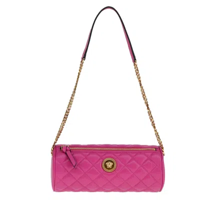 Pre-owned Versace Medusa Shoulder Bag Leather Leather Shoulder Bag Bag () In Pink