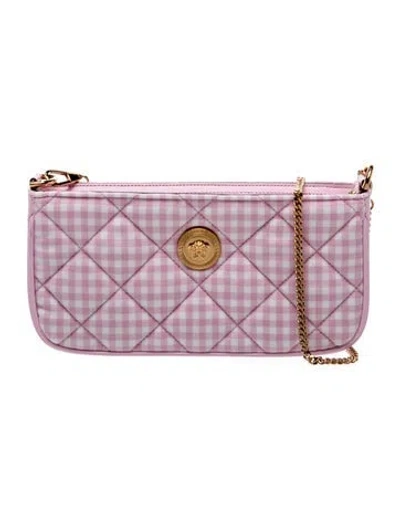 Pre-owned Versace Medusa Shoulder Bag In Pink