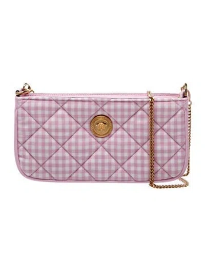 Pre-owned Versace Medusa Shoulder Bag In Pink