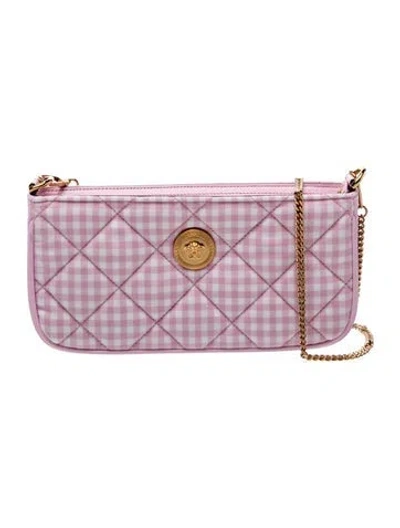 Pre-owned Versace Medusa Shoulder Bag W/ Tags In Pink