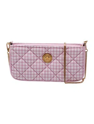 Pre-owned Versace Medusa Shoulder Bag W/ Tags In Pink