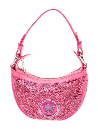 Pre-owned Versace Medusa Shoulder Bag W/ Tags In Pink