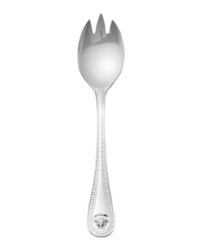 Versace Medusa Silver-plated Serving Fork In Grey