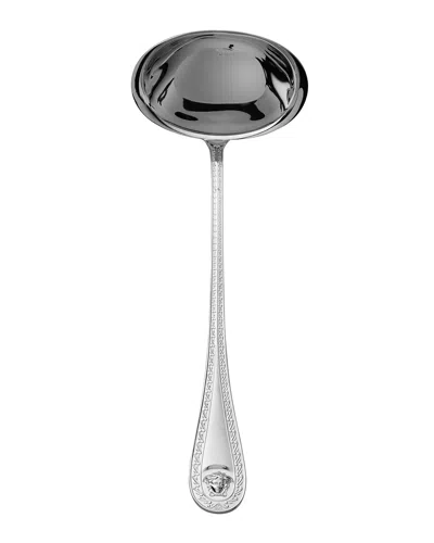 Versace Medusa Silver-plated Soup Ladle In Metallic