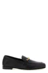 Versace Logo-embellished Leather Loafers In Multi