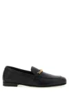 Versace Logo-embellished Leather Loafers In Multi