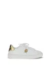 Versace Greek-key Emblem Sneakers In White