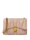 Versace Kleio Quilted Shoulder Bag In Rose Clair