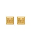 Versace Medusa Square Earrings In Gold