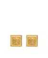 Versace Medusa Square Earrings In Gold