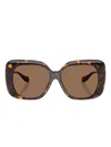 Versace Medusa Square-frame Sunglasses In Brown