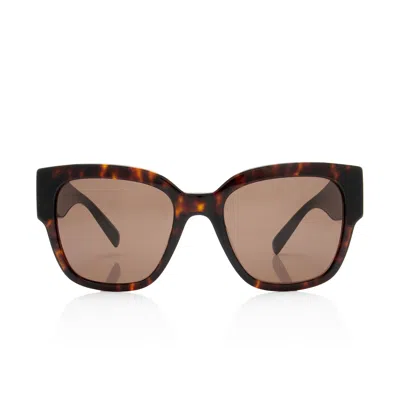 Versace Medusa Square Sunglasses In Brown