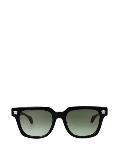 Versace Medusa Square-frame Sunglasses In Black