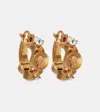 Versace Medusa Star Hoop Earrings In Gold