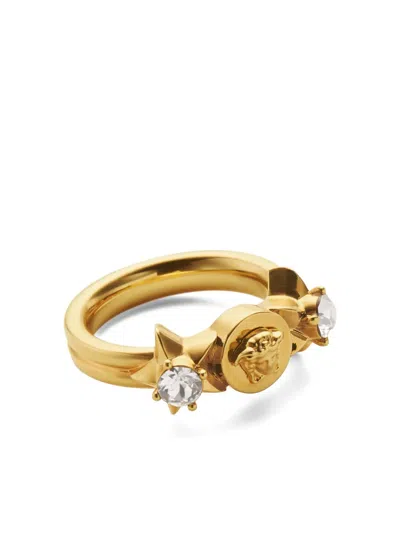 Versace Medusa Star-shaped Ring In Gold