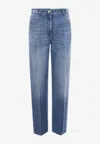 Versace Medusa Straight-leg Jeans In Denim
